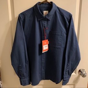 Topo Designs Dirt Shirt, Navy, Women’s Large